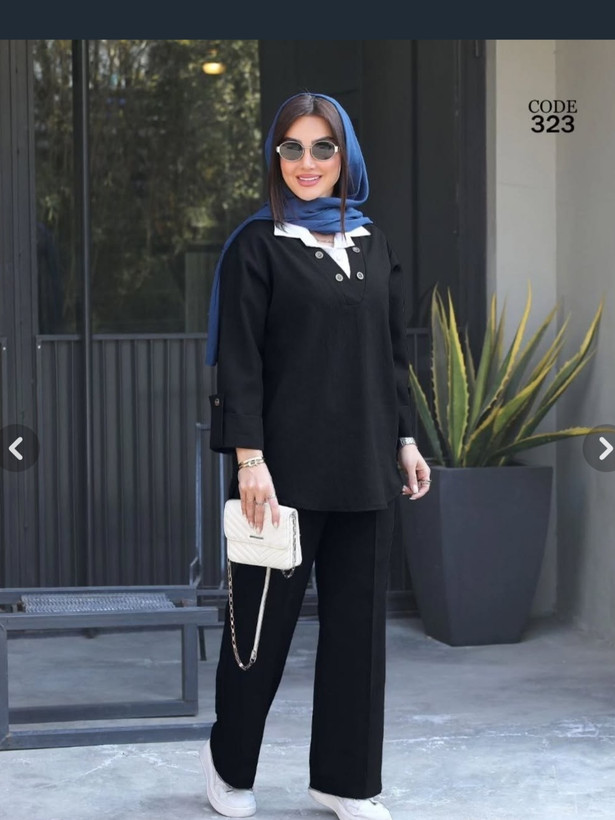 پارچه ینزی کرپ پفکی تابستانی