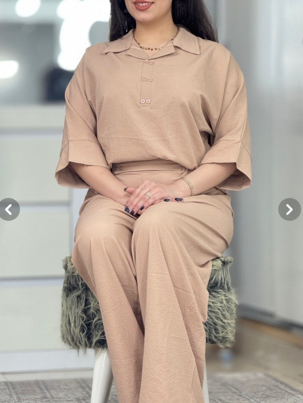 پارچه ینزی کرپ پفکی تابستانی