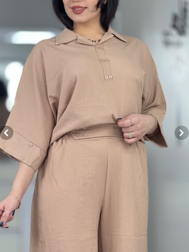 پارچه ینزی کرپ پفکی تابستانی
