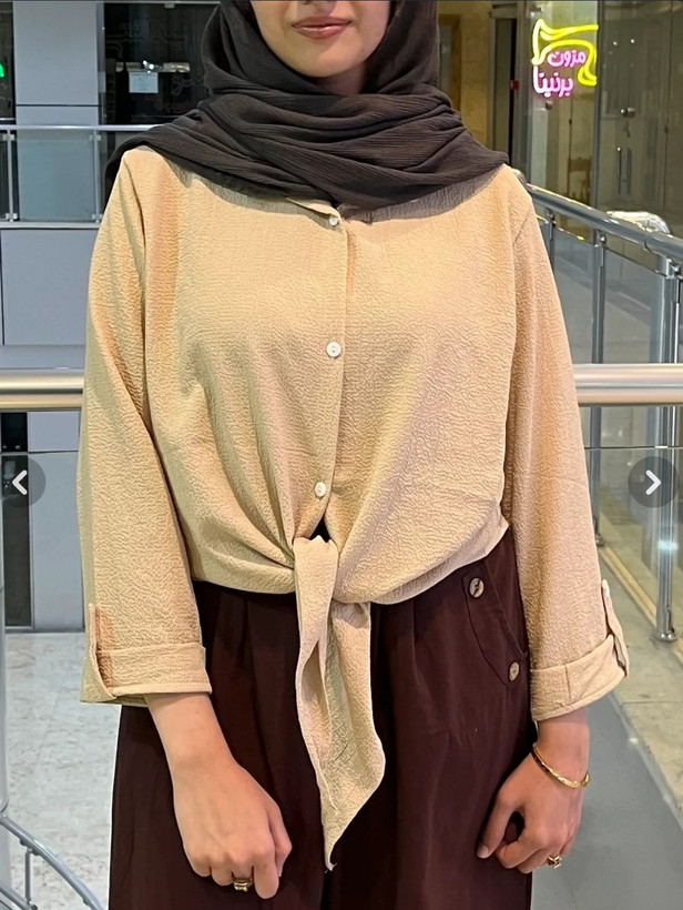 پارچه ینزی کرپ پفکی تابستانی